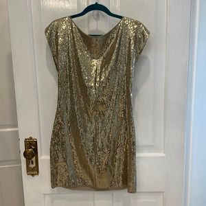 Allison Olivia sequined mini dress
